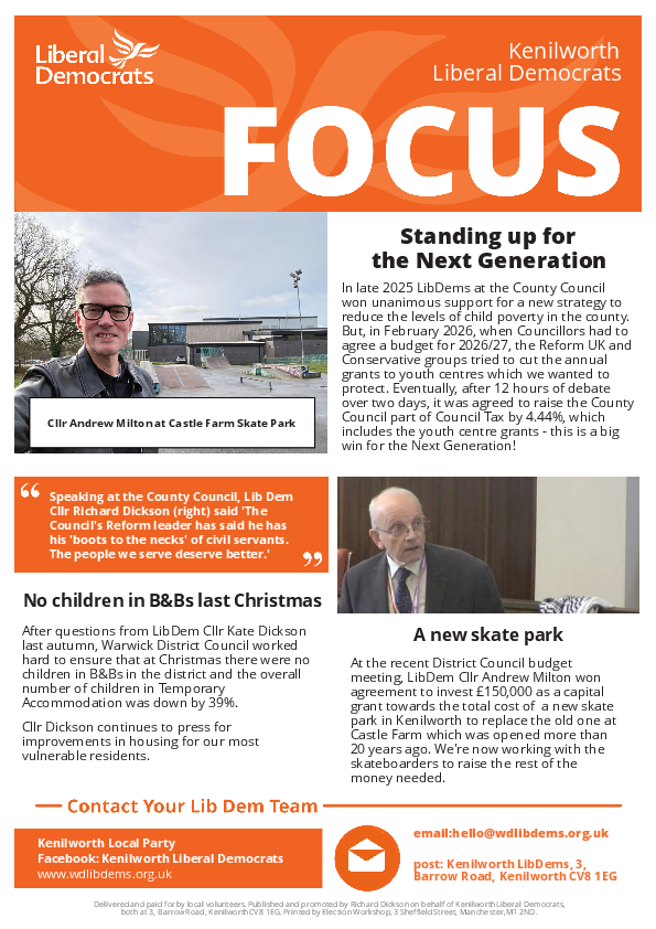 Kenilworth St.JOhn's Focus Jan 2026